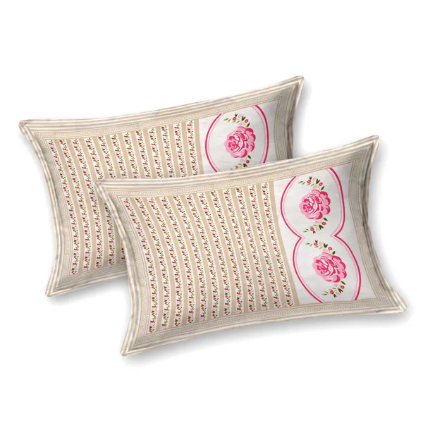 Yellow_Cotton_Rajwada_Pushp_Medallion_Collection_Double_Bedsheet_With_Pillow_Cover_100_X_108_Cm